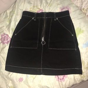 Black denim mini skirt🖤